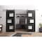 Vdomdoors Sturdy Dbl Barn Door 36 x 80in, Matte Black W/ Frosted Glass, SS 13FT Rail Hangers Heavy Set SETE6933DB-S-BLK-36 - alternate 9